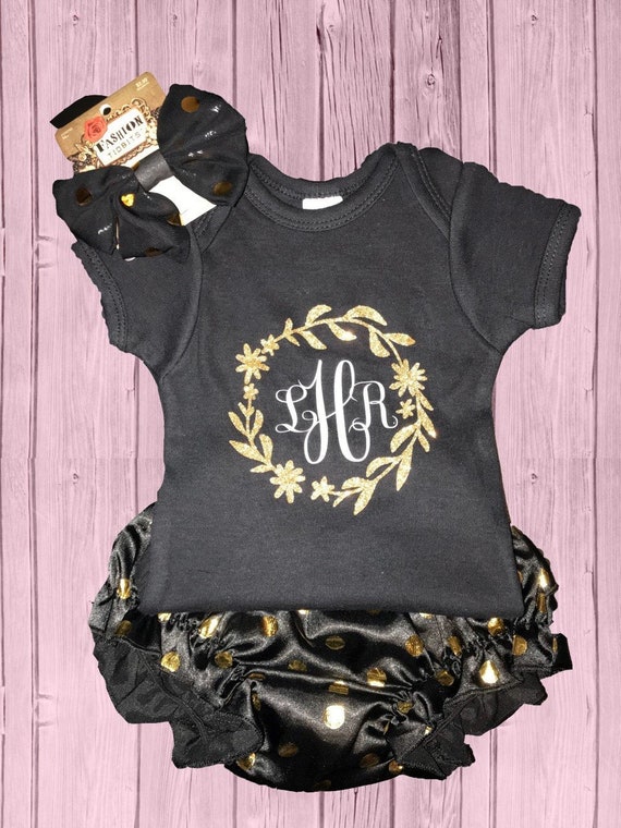 Monogram Onesie/Monogram Onesie Girl 