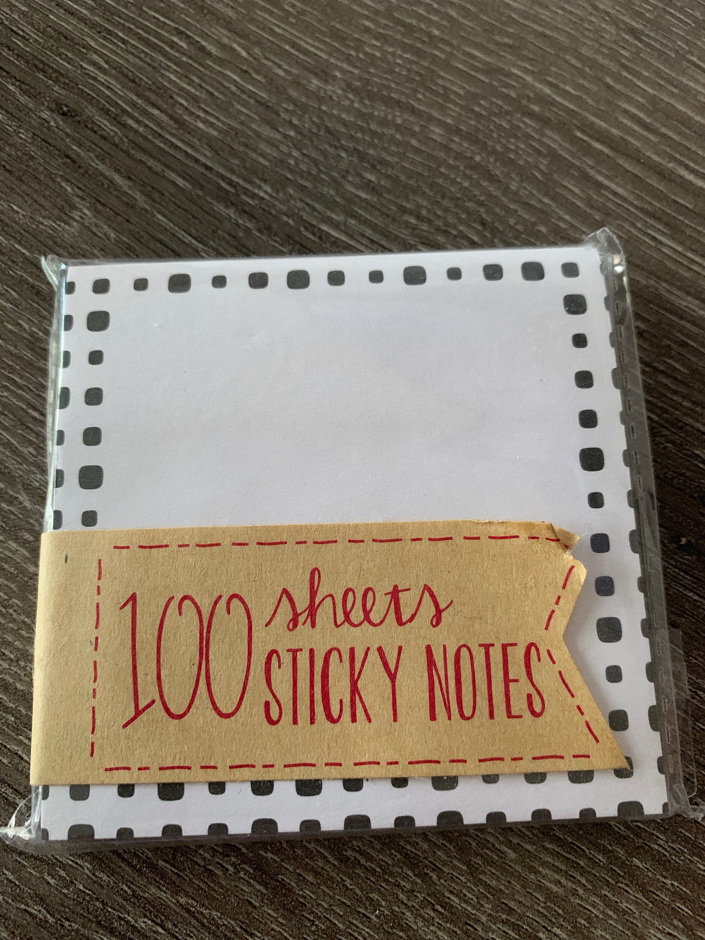 Target Dollar Spot Black Square sticky notes 100 sticky Etsy