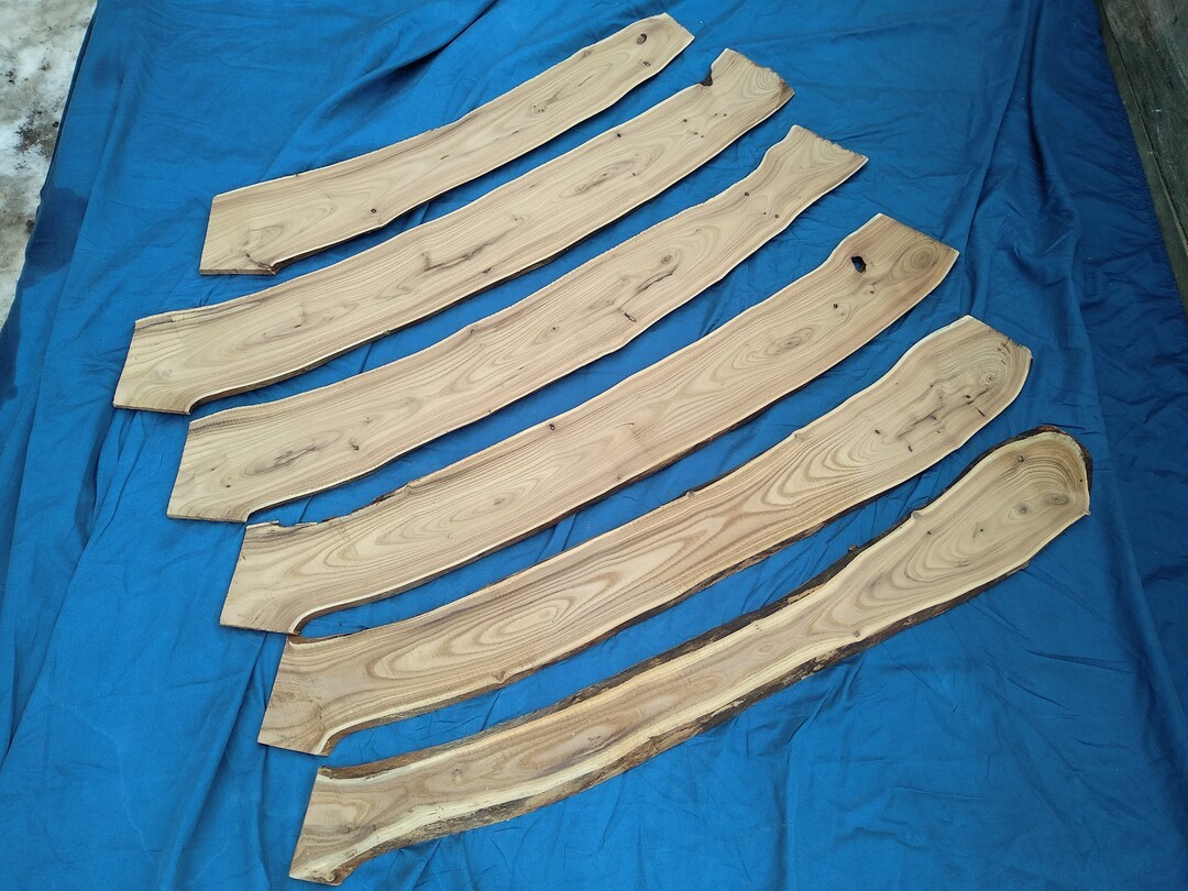32 OLIVE Long Crafting Planks Live Edge Wood Planks Etsy