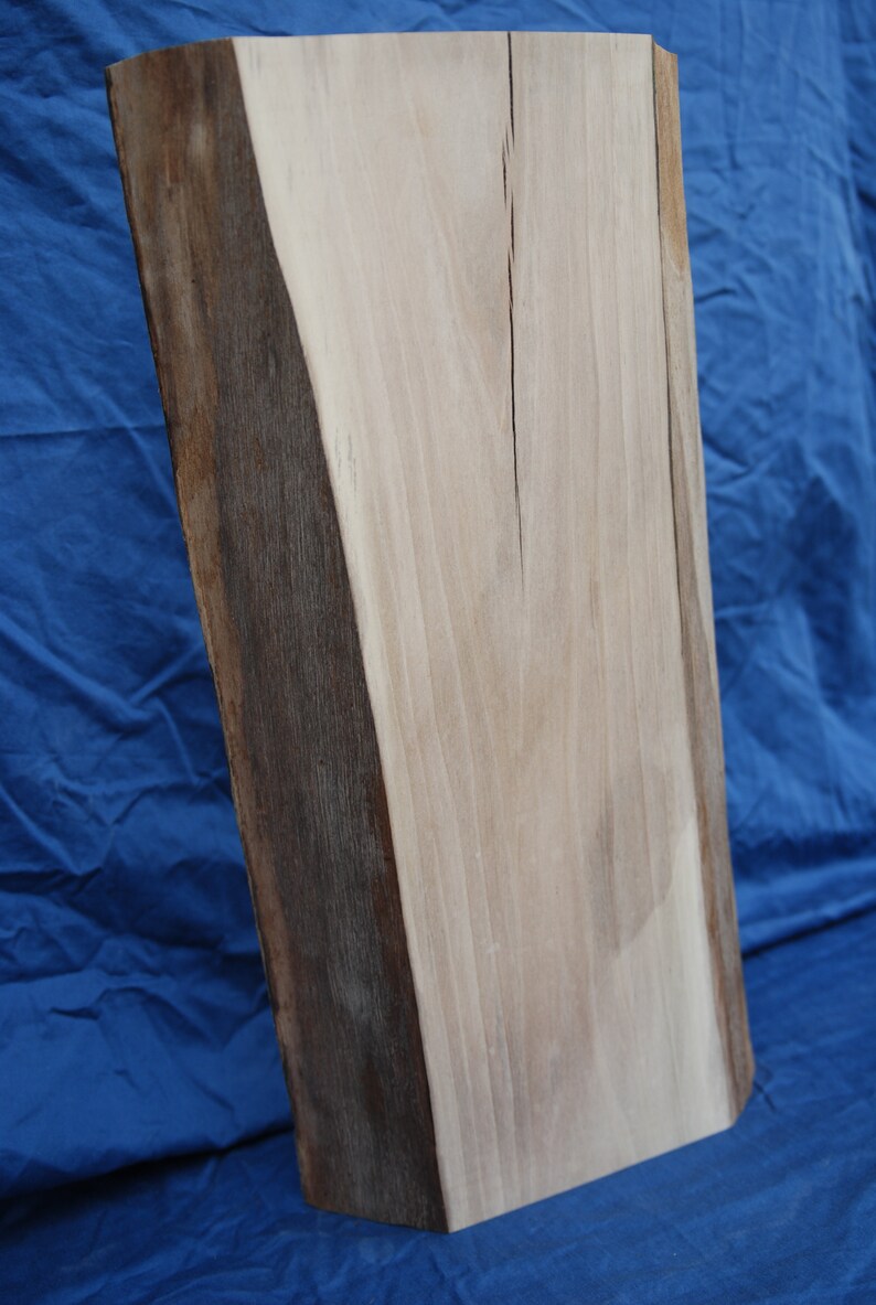 Walnut Wood Live Edge Slab Hickory Furniture Plank Shelf Etsy