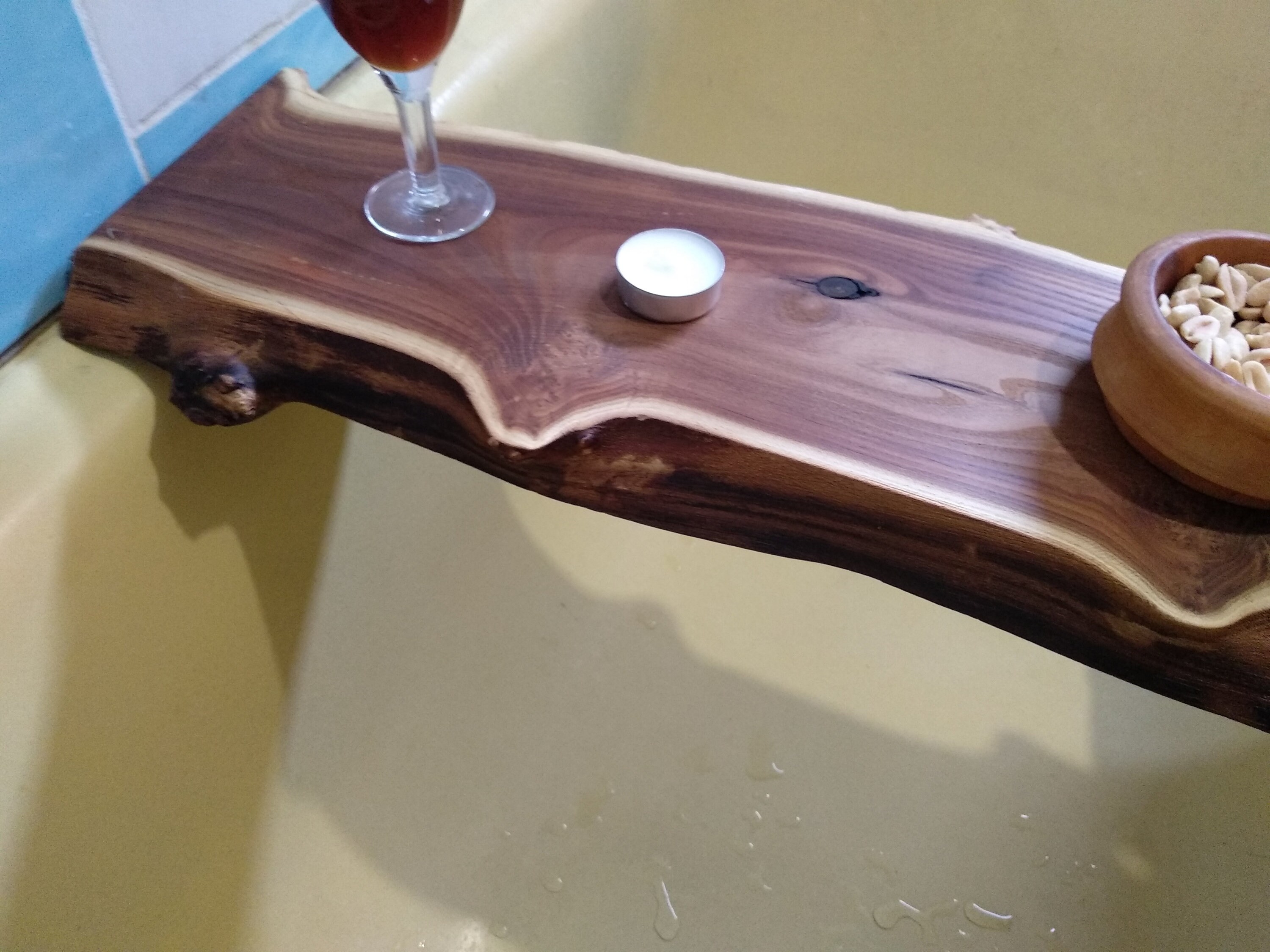 Live Edge Bath Caddy Bath Caddy Live Edge Bathtub Tray Bath Etsy