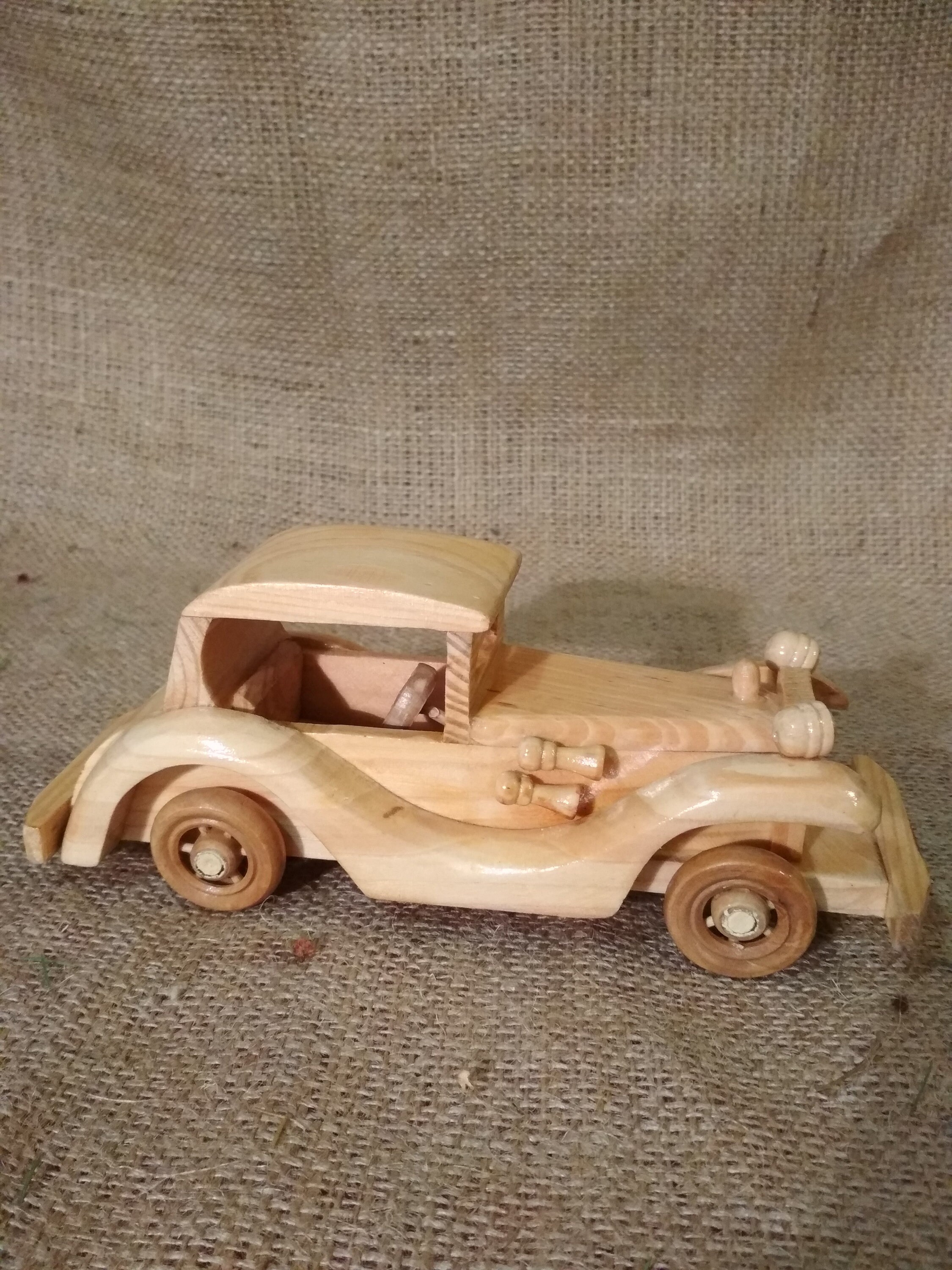 Classic antique model Wood convertible car Mens valentines | Etsy