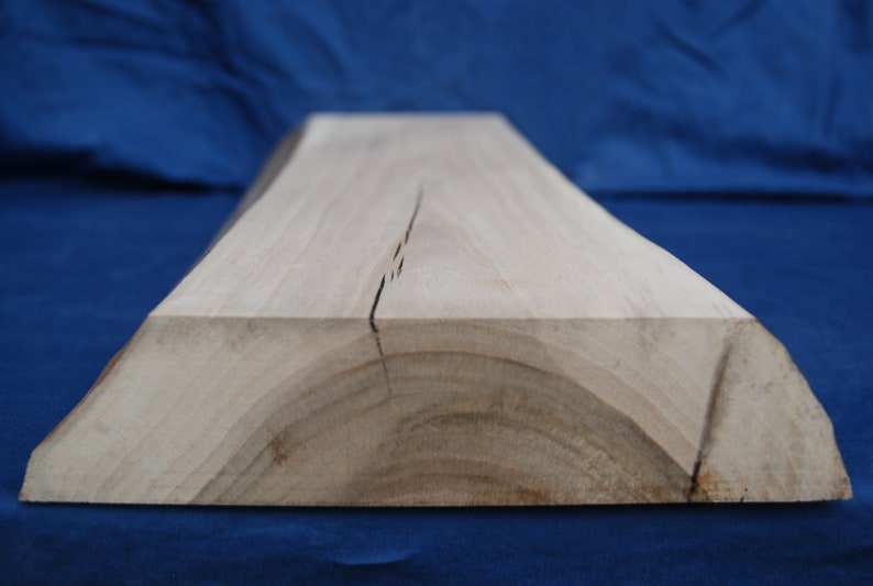 Walnut Wood Live Edge Slab Hickory Furniture Plank Shelf Etsy