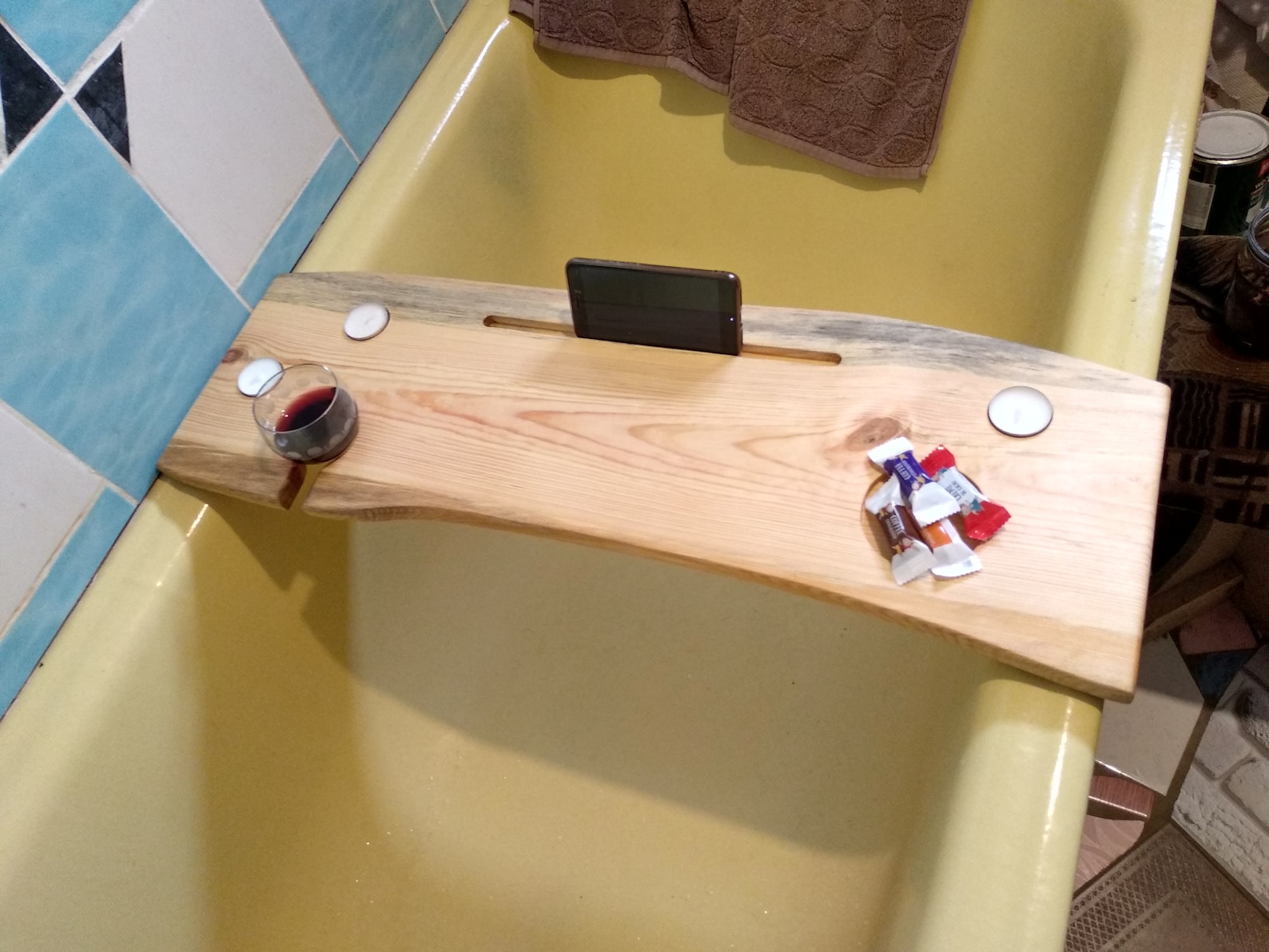 Bath Caddy Bathtub Tray Bath Tray Bath Tub Caddy Tub Tray Etsy