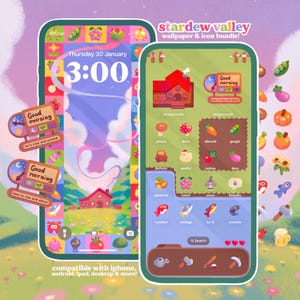 Farm Valley Icon Pack iOS iPhone iPad Tablet Android Desktop Wallpaper Thema (digitale download)