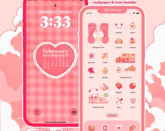 Love Letter Icon Pack iOS iPhone iPad Tablet Android Desktop Wallpaper Theme (Digital Download)