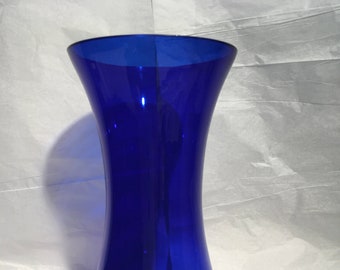 Vintage European Cobalt Blue Glass Vase (circa 1950’s) - ( PLEASE READ: “Item Details”) before purchasing