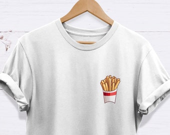 Fries Shirt , French Fries Tshirt , Chips T Shirt - High Quality Unisex Adults T-Shirt