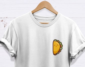 T-shirts taco, foodie cadeau, Mexicaans eten liefhebber, hoge kwaliteit uniseks T-shirt volwassenen - EXCELLENCE - Taco Lover, cadeaus voor hem Cadeaus voor haar