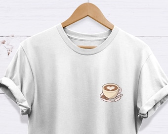Kaffee T-Shirt, Kaffee-Liebhaber-Geschenk, Kaffee-Shirt, hochwertiges Unisex-Erwachsen-T-Shirt - EXCELLENCE