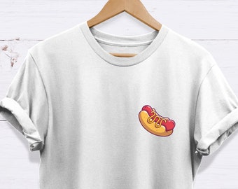 Hot Dog Tshirt , Fast Food Shirt High Quality Unisex Adults T Shirt - EXCELLENCE