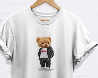 Bär T-Shirt, Liebe sich selbst T-Shirt, hochwertiges Unisex-T-Shirt für Erwachsene - EXCELLENCE - Süßer Bär, Teddybär-T-Shirt, Selbstliebe, niedliche Geschenke