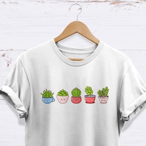 Cactus T Shirt , Succulent Tee , High Quality Unisex Adults TShirt , Cactus Theme Gift , Cactus Lover , Cacti , Plants , Gardening Tshirt