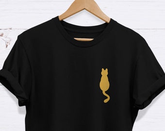 Cat Tshirt, High Quality Never Fading Unisex Adults T Shirt, cat badge print, cat lover tee, kitten, cute top, tumblr tee, gift ideas