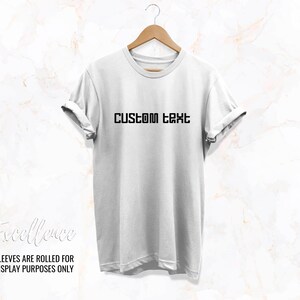 Jeder Name Jeder Text, Benutzerdefinierter Text T-Shirt, Perfektes Geschenk, Benutzerdefinierter Text T-Shirt, personalisiertes T-Shirt, Hohe Qualität, die niemals Unisex Erwachsene T-Shirt verblasst