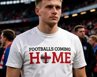 England T Shirt WM 2026 - Fußbälle Coming Home T-Shirt -