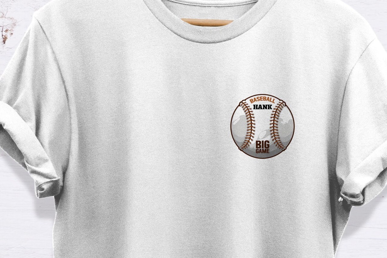 Personalised Baseball Tshirt Baseball 