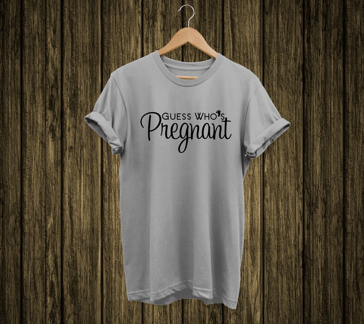 Gues Whos Coming to Town Funny Pregnant Unisex Hoodie