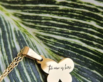 Dainty Butterfly Necklace | Christian Jewelry | Minimalist Pendant