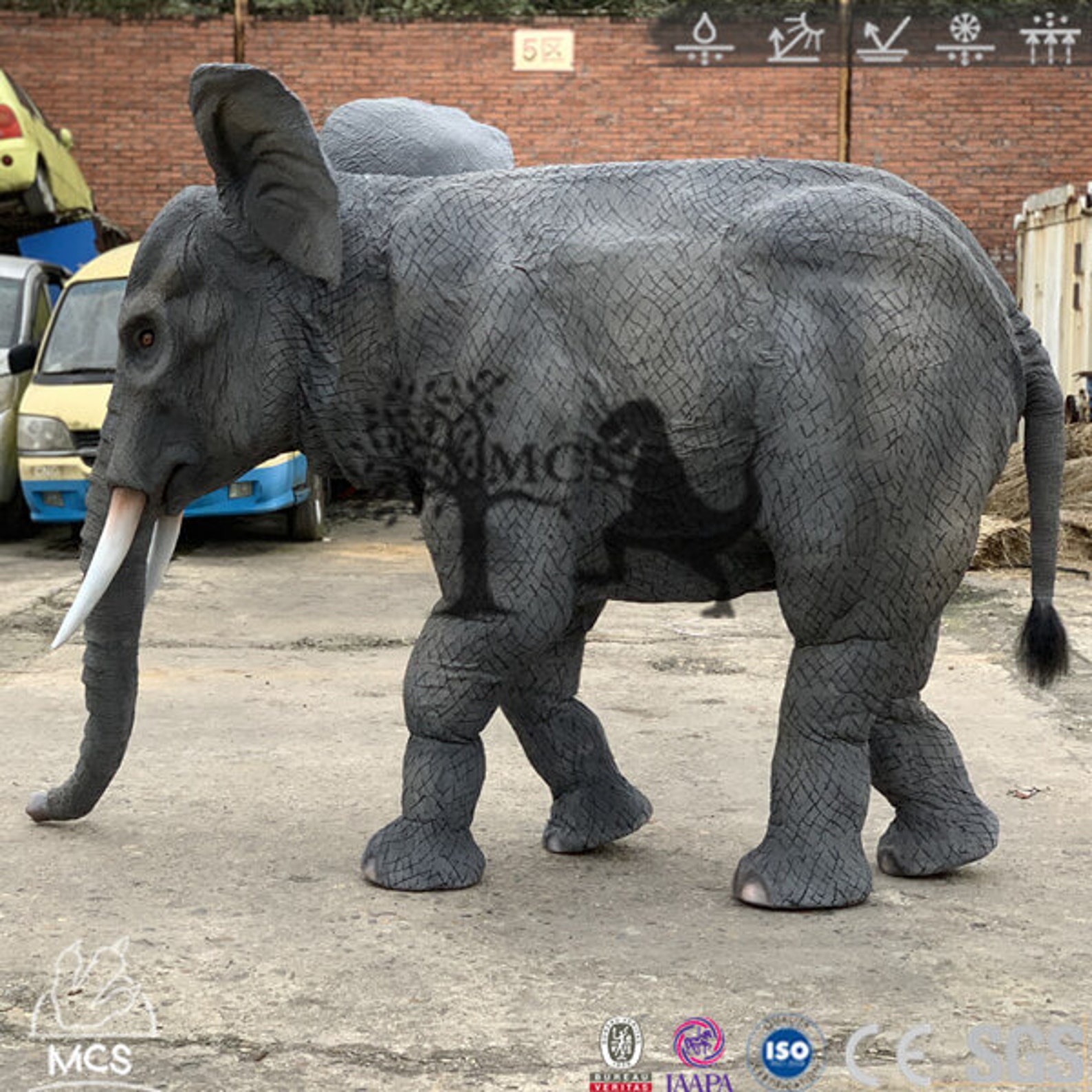 Adult Realistic Elephant Costumetwo Performers official  Etsy
