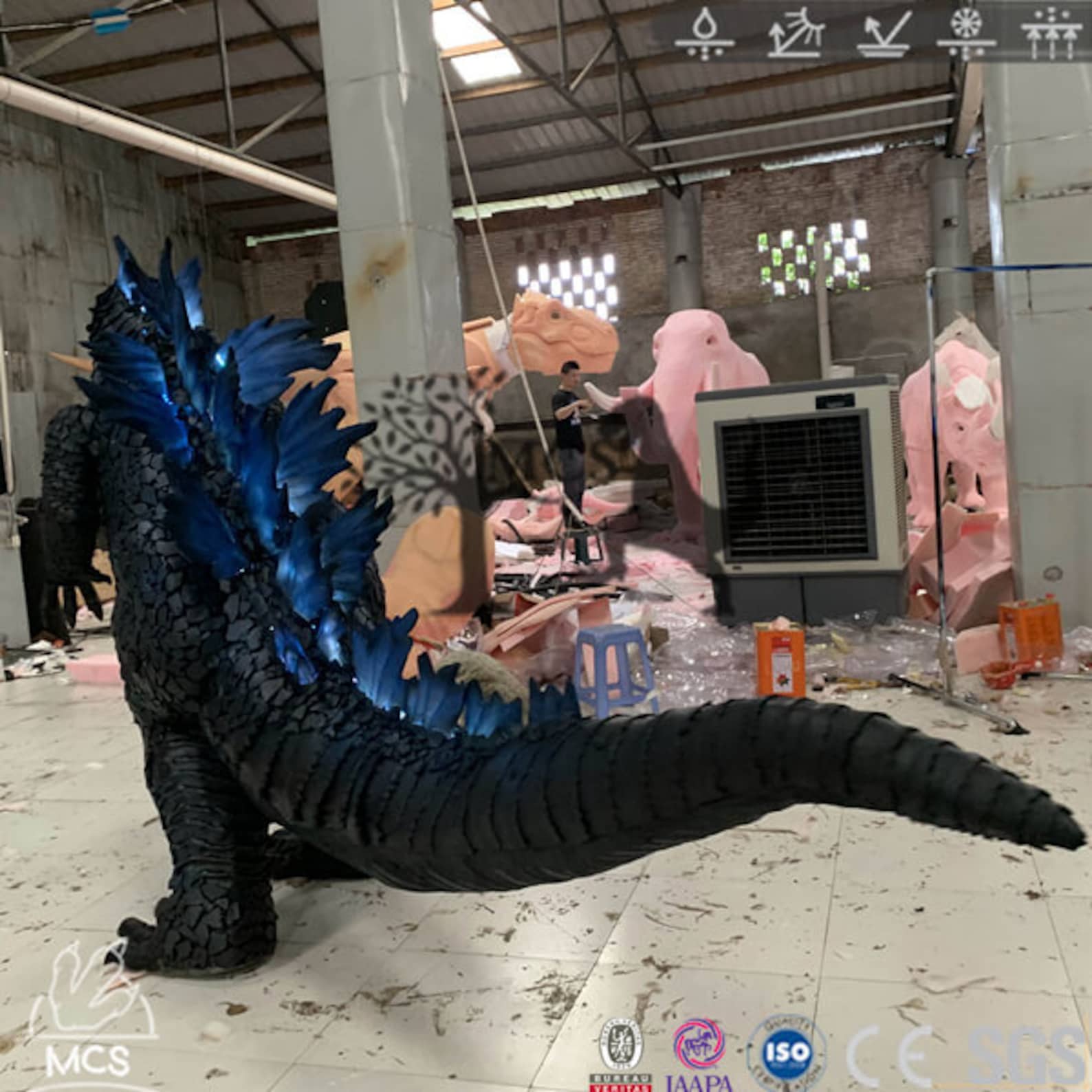 Godzilla Costume Kaiju Suitto Your Door Etsy