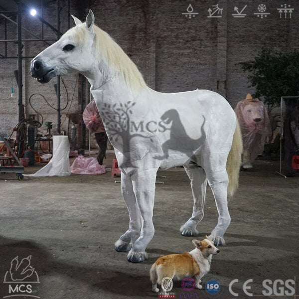 Lifelike Two Person White Horse Costume official Web Etsy Australia