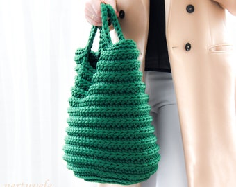 Crochet modern tote bag/ Stylish handbag/ Summer bag for women