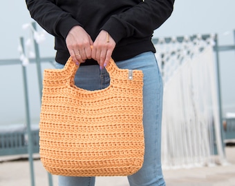 Crochet Holiday Beach Bag For Summer, Scandinavian style handbag
