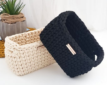 Handmade Crochet Baskets/ Small storage