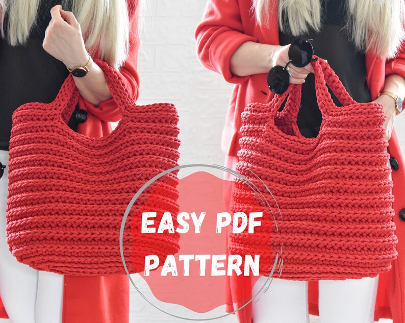 Crochet Tote Bag Pattern PDF Pattern Easy Crochet Bag Etsy Israel