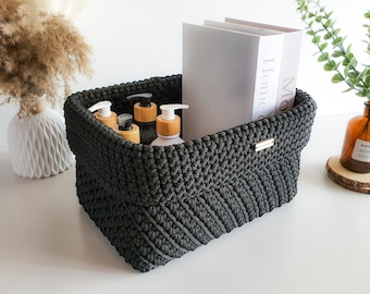 Lot De 4 Paniers Rangement Corde De Coton Birshe - Paniers Tissés Bébé Chambre Salle De Bain