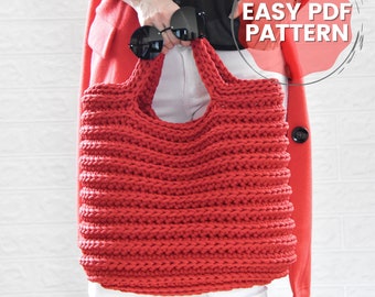 Crochet Tote Bag Pattern, PDF Pattern, Easy Crochet Bag Pattern, Large Bag For Summer, DIY tote bag, Crochet Purse Pattern