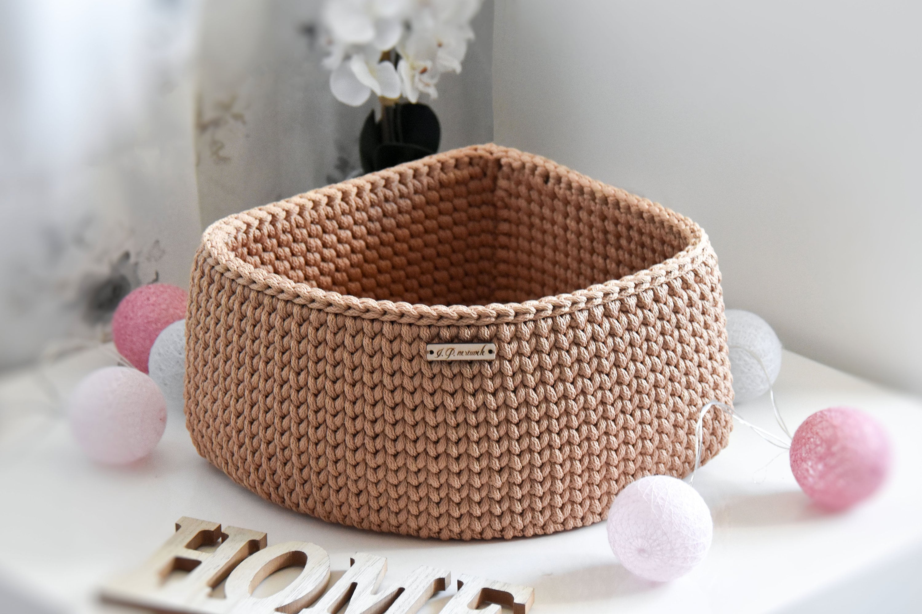 CORNER STORAGE Triangle Storage Basket Beige Basket Crochet Etsy UK