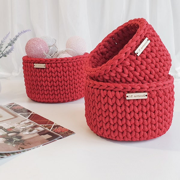 Red Basket Etsy