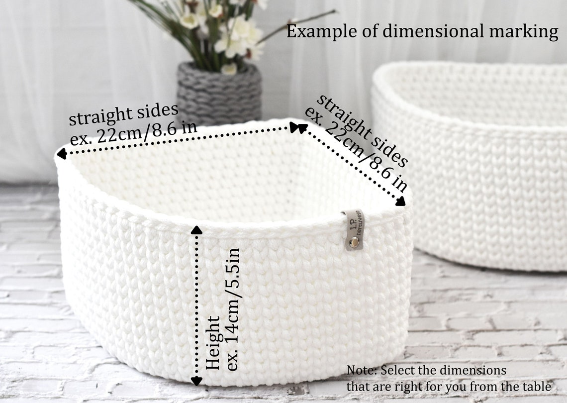 CORNER STORAGE Triangle storage basket Beige basket Etsy