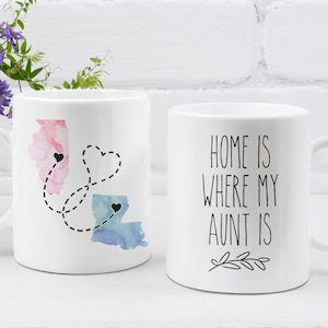 Gifts for aunt from niece from nephew, House warming gifts new home, Aunt gift from niece long distance family, Best auntie mug going away