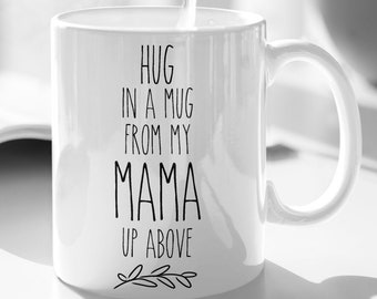 Loving Memory Mom memorial funeral gifts, Hug in a mug condolence gift, Sorry for your loss of mother remembrance gifts, Celebration of life