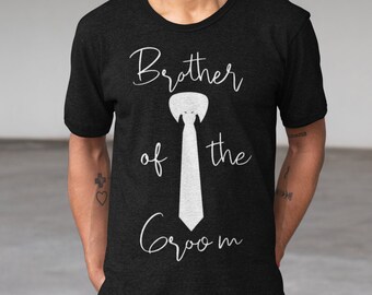 Brother of the Groom groomsmen shirts custom wedding gift, Big brother in law gift wedding tshirts best man gift, Little brother I do crew