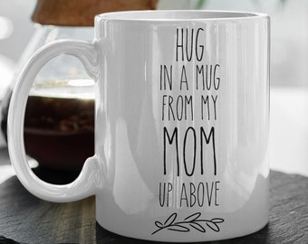 In Loving Memory mom memorial funeral gifts condolence gift, Sorry for your loss of mother remembrance gifts, Hug in a mug sympathy gift