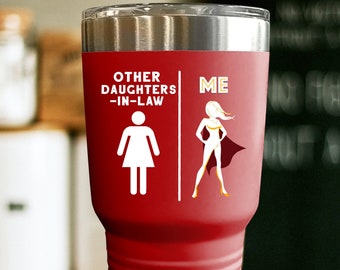 Daughter in law birthday gift super woman, Favorite daughter in law, Superhero cup gift to daughter in law on her wedding day