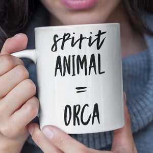 Orca mug killer whale gift ocean life mug ocean lover gift, Killer whale mug maritime decor nautical mug