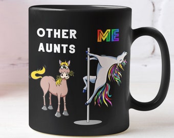Other Aunts ME travel mug unicorn mug cup, Auntie gifts unicorn gift for women, Christmas gifts for horse lover aunticorn mug