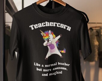 Unicorn Teacher shirts teachercorn adult unicorn gift instructor teacher appreciation, Essential worker gift for professor back to school