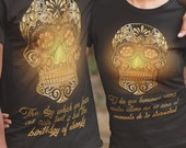 DAY OF THE dead gift dia de los muertos sugar skull clothing calavera gift, All saints 39 day human skull spanish shirt costume, All souls day