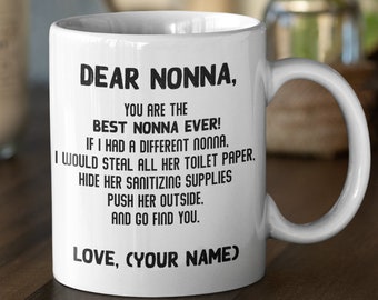 Social distancing mother-in-law gift bonus mom personalized gift Yiayia Greek mugs quarantine self isolation grandma mug custom coffee mug