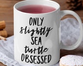 Sea Turtle cup ocean life mug, Sea turtle gift color changing mug, Sea turtle mug ocean lover gift maritime decor, Animal lover tea cup