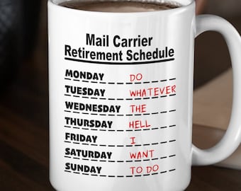 Postangestellter Ruhestand Geschenke Mailman Kaffeetasse, Briefträger Geschenk Mailman Ruhestand, Partner Ruhestand Geschenkidee Mitarbeiter Geschenk Männer