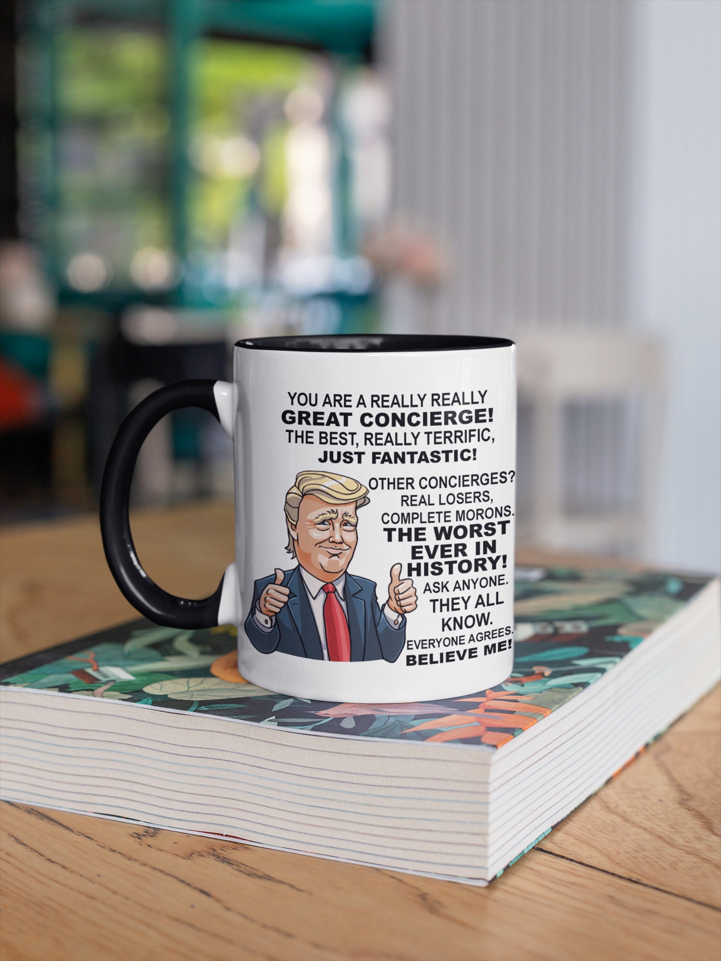 Discover Concierge President Trump sister in law coffee mug, Gift for mom Donald Trump mug