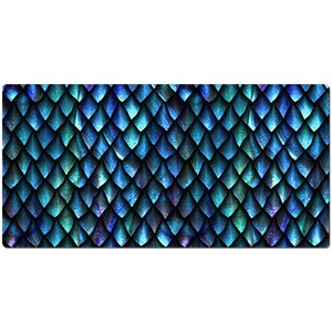 Dragon scales mermaid scales large desk mat gaming mouse pad, Custom mouse pad personalized mouse pad sublimation design unique desk mat bild 5