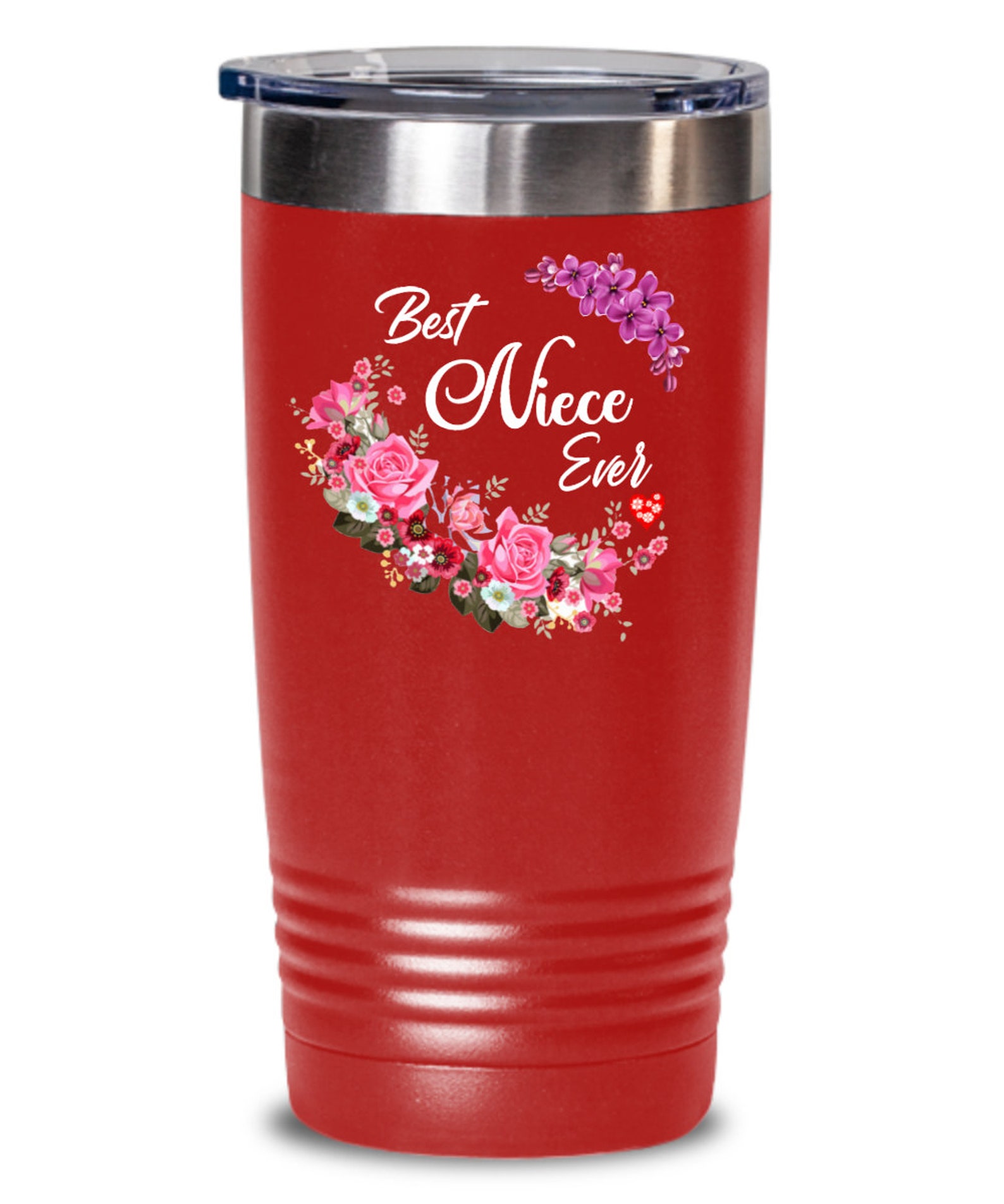 Best Niece Ever Floral Wine Tumbler Birthday Gifts for Niece  Etsy